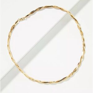 [Loeffler Randall] Kennedy gold twisted chain necklace